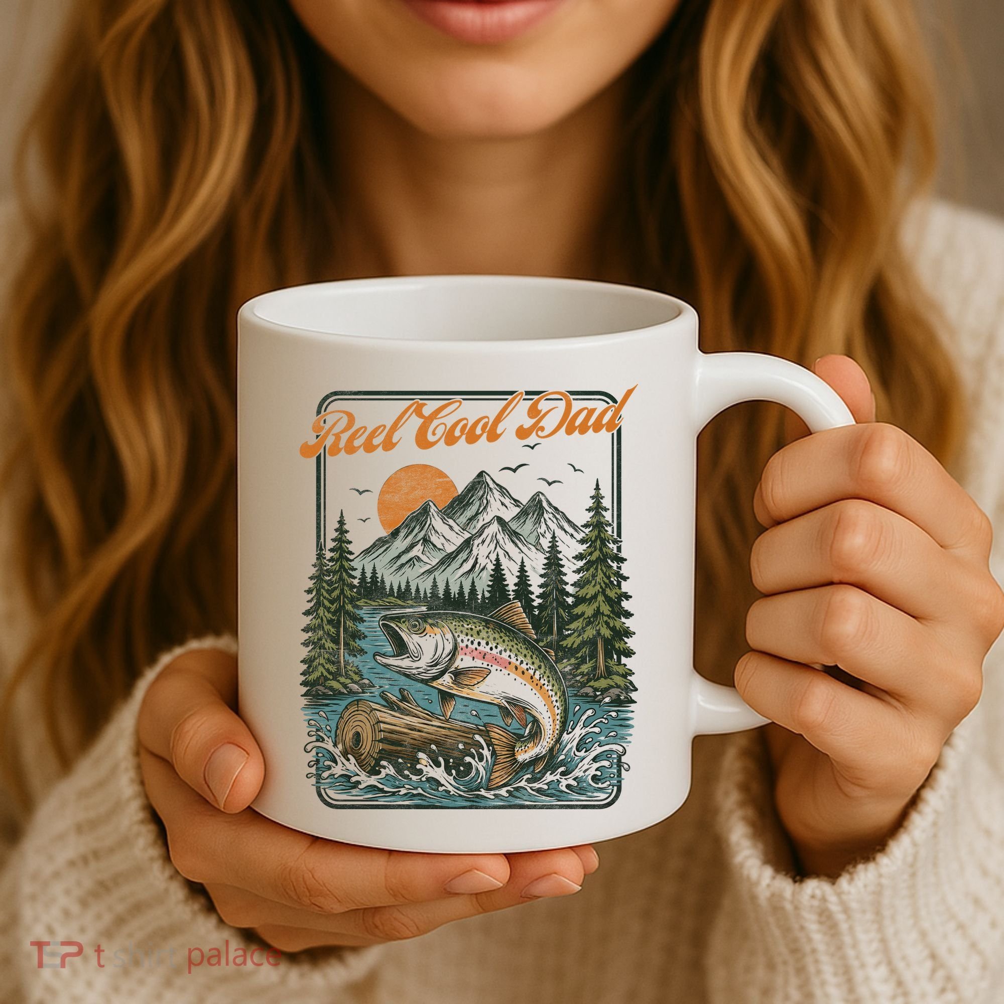 Reel Cool Dad Fishing Coffee Mug