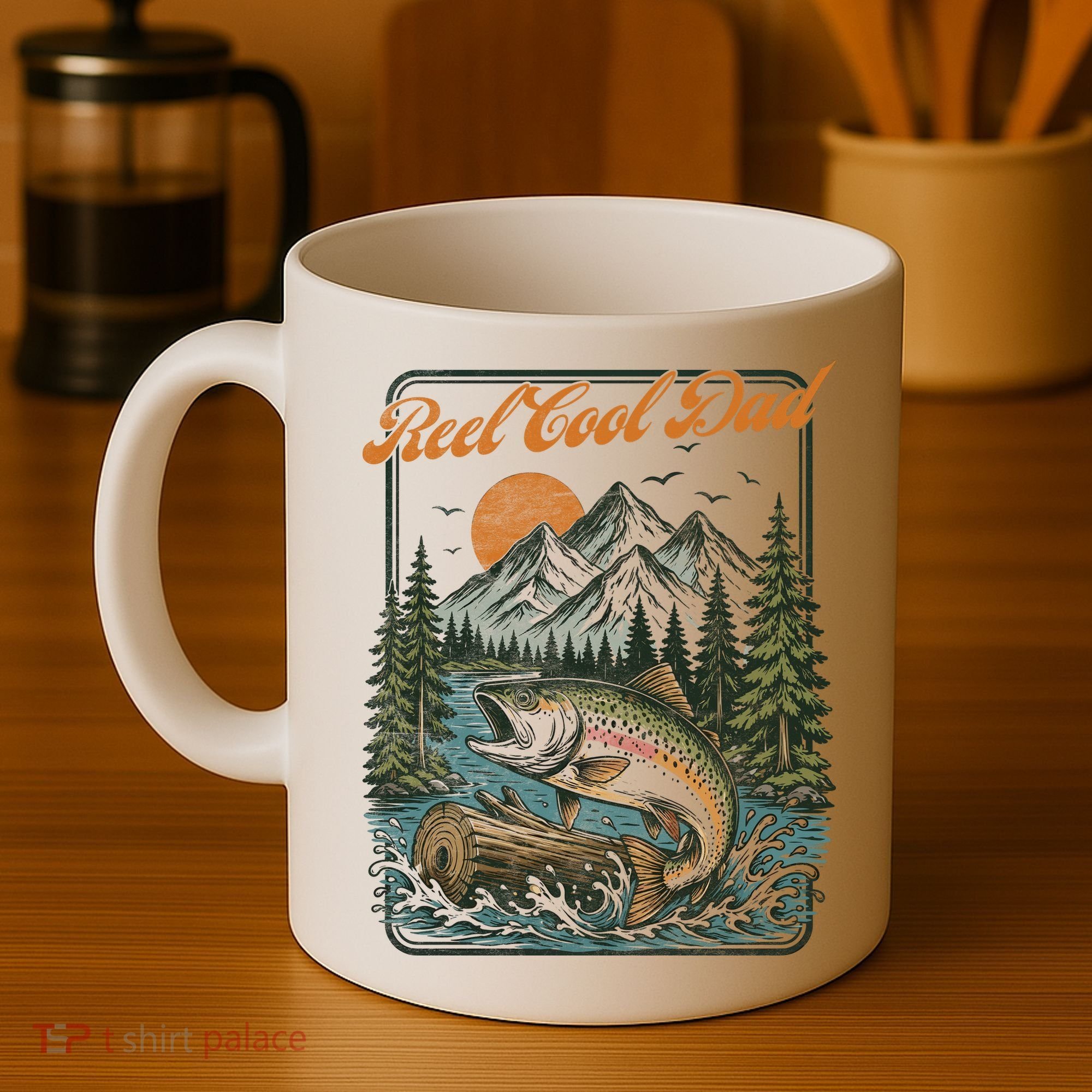 Reel Cool Dad Fishing Coffee Mug