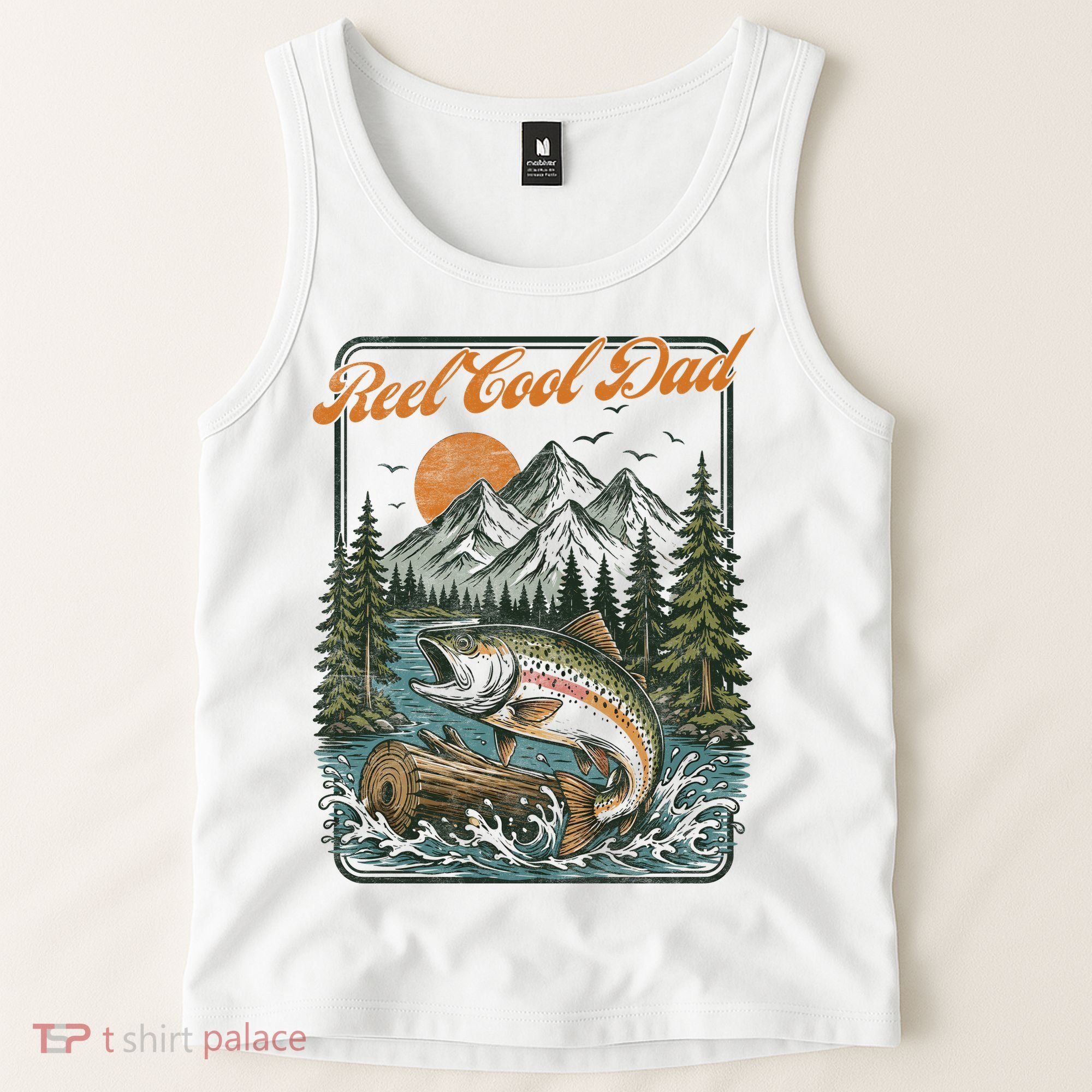 Reel Cool Dad Fishing Tank Top