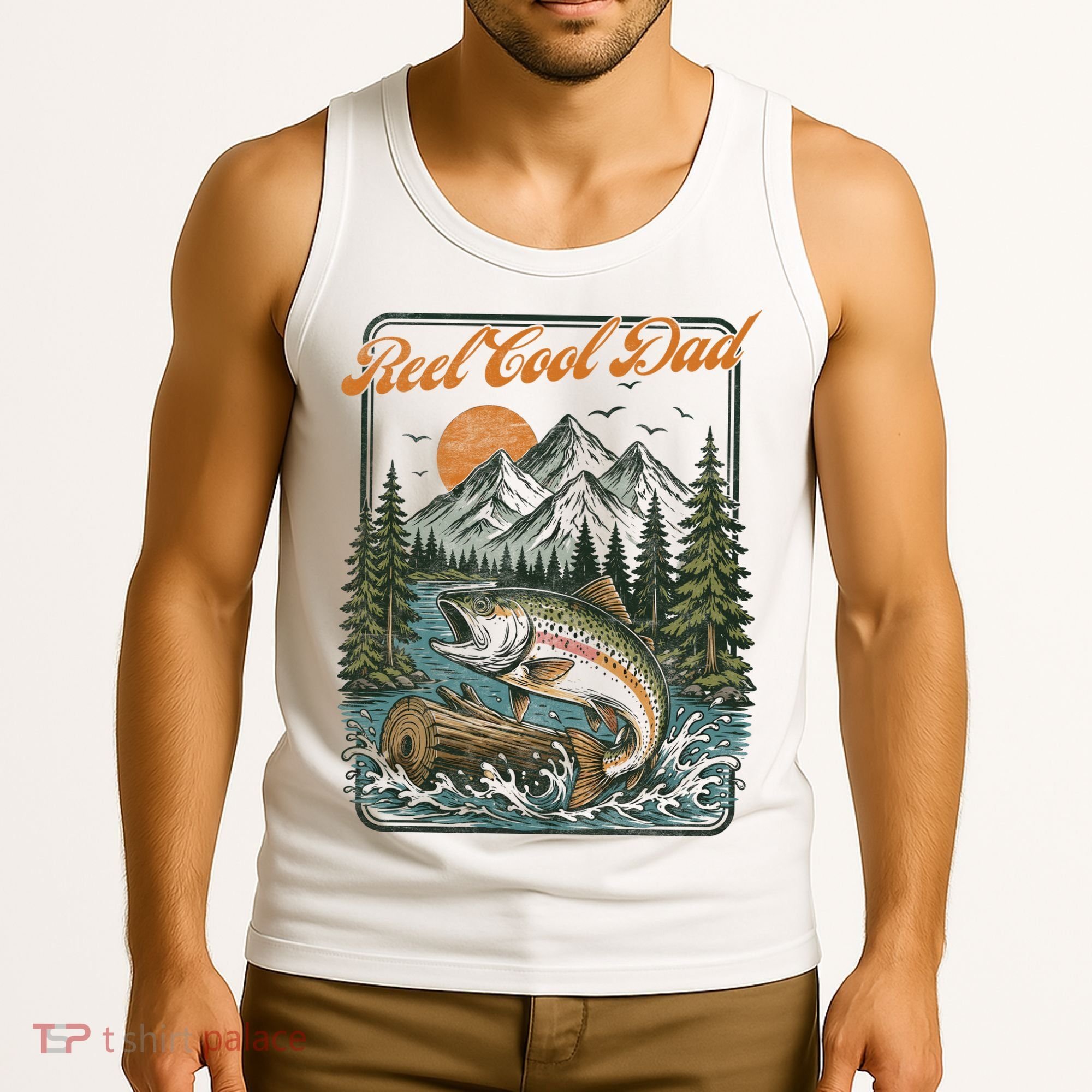 Reel Cool Dad Fishing Tank Top