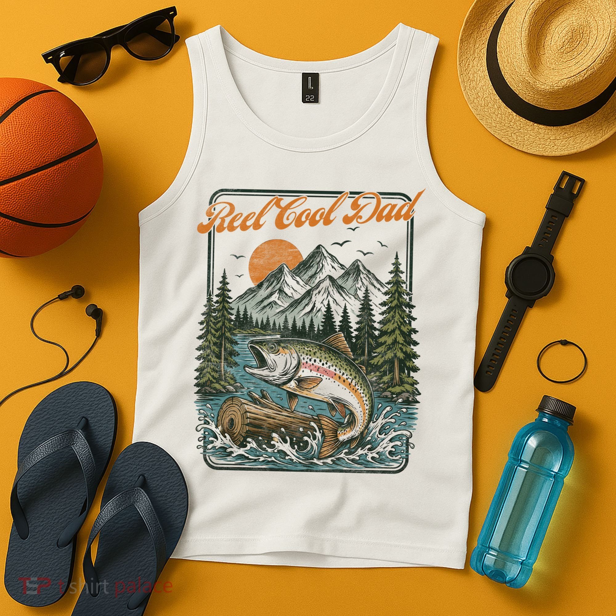 Reel Cool Dad Fishing Tank Top