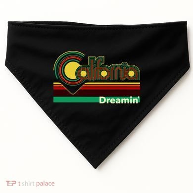 Retro California Dreamin USA-Made Doggie Bandana