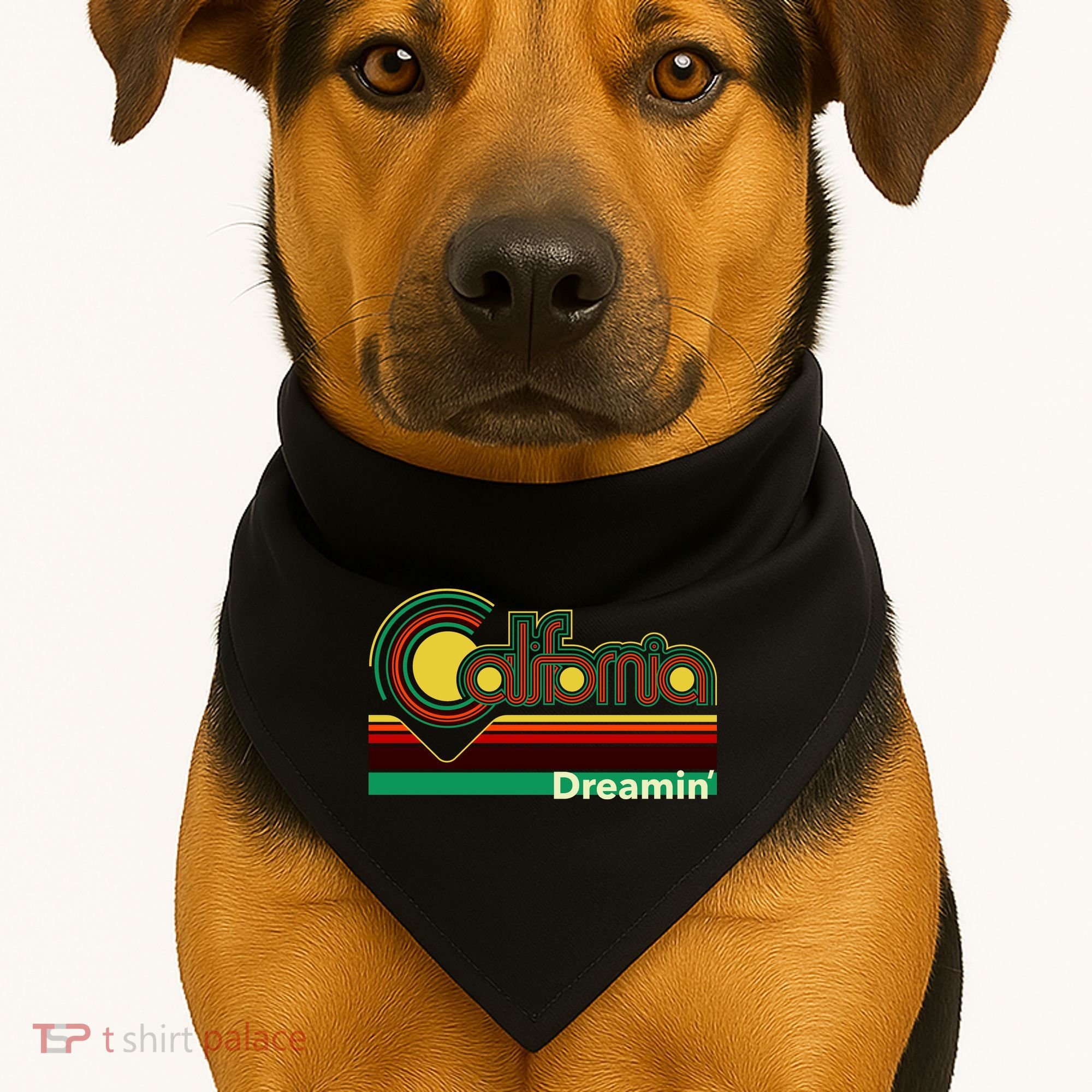 Retro California Dreamin USA-Made Doggie Bandana