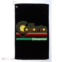 Retro California Dreamin Golf Towel thumb 0