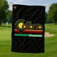 Retro California Dreamin Golf Towel thumb 1