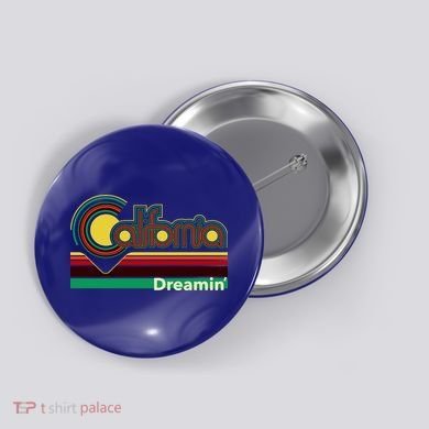 Retro California Dreamin Button