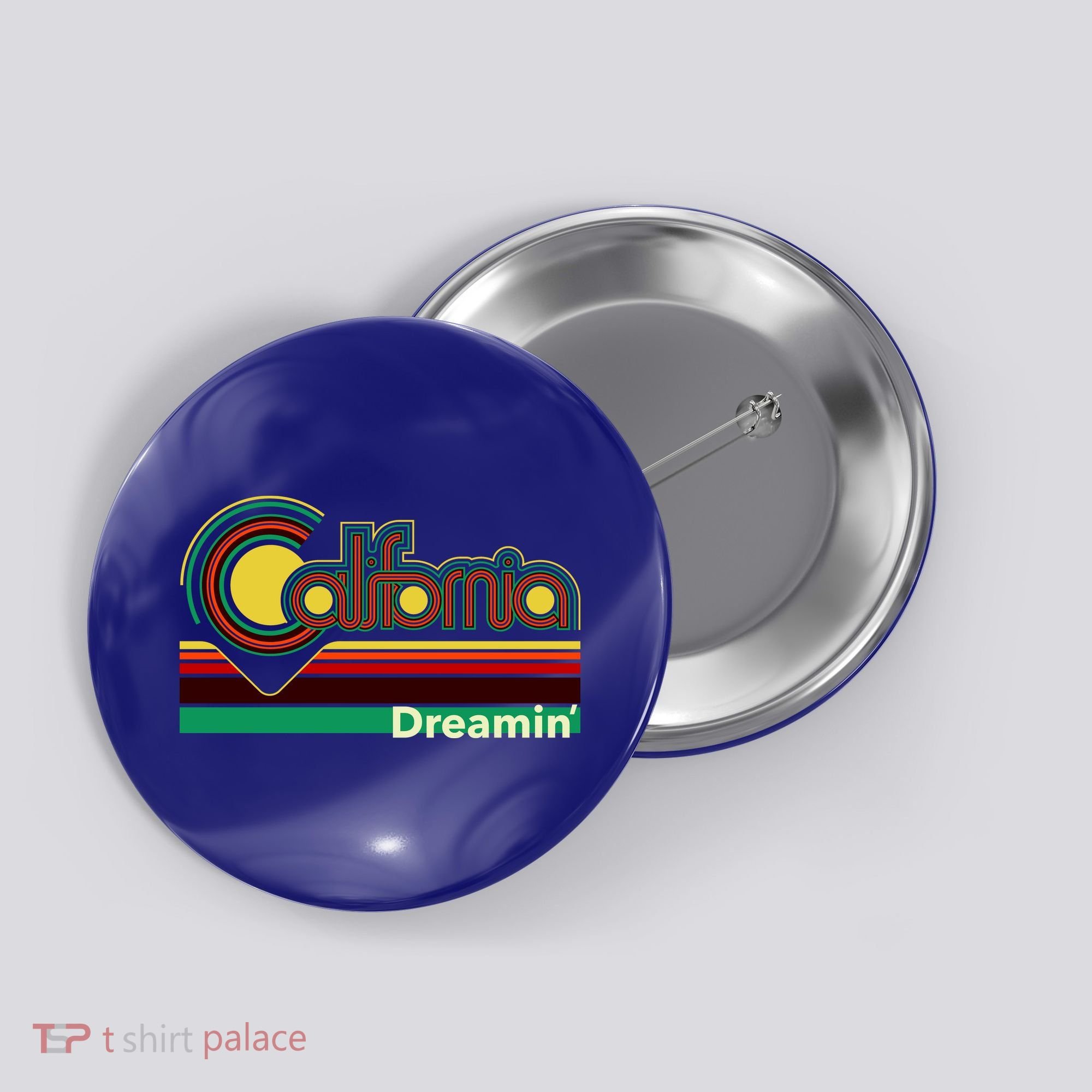 Retro California Dreamin Button
