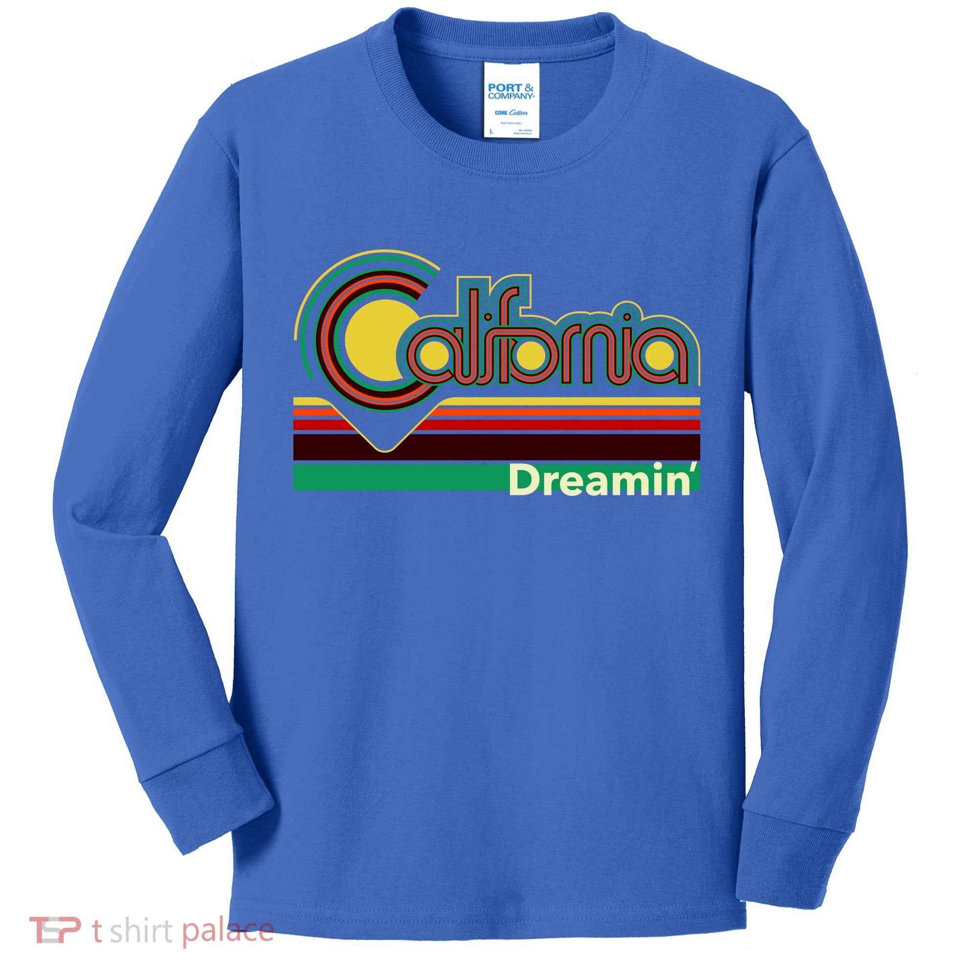 Retro California Dreamin Kids Long Sleeve Shirt