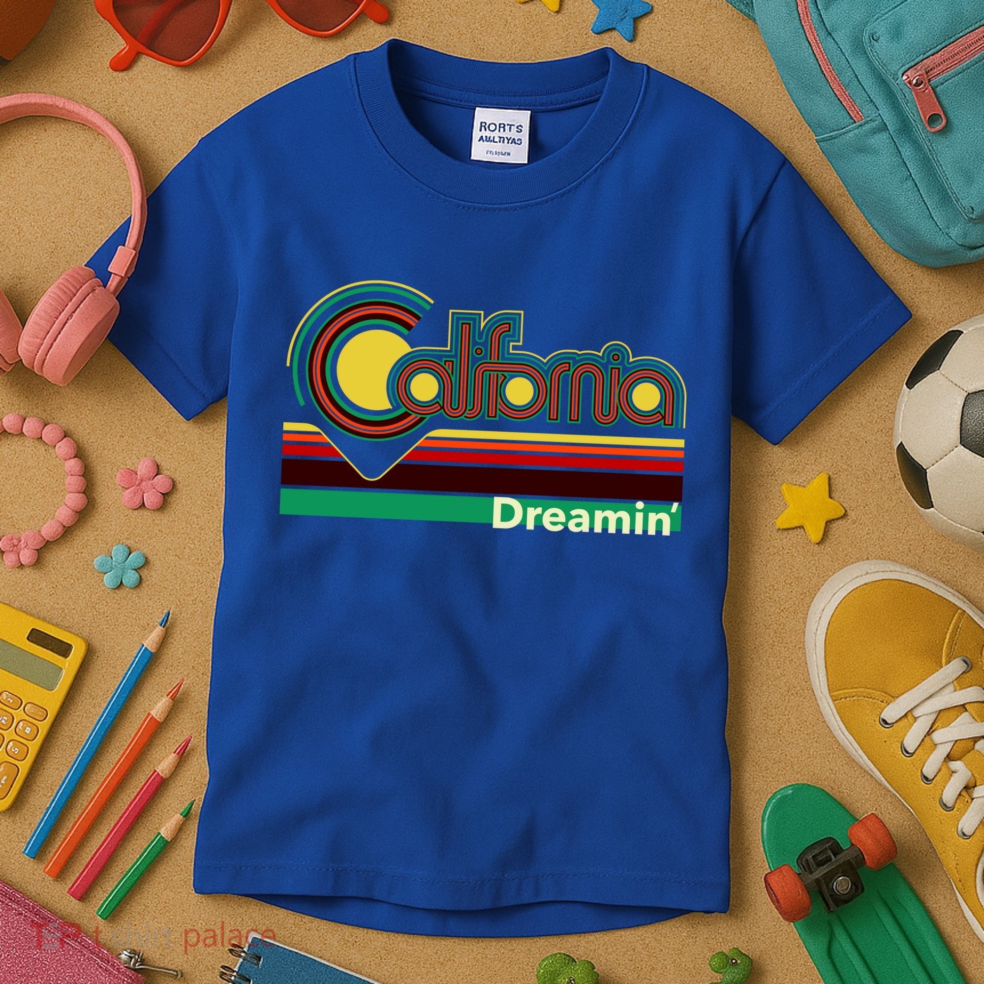 Retro California Dreamin Kids T-Shirt
