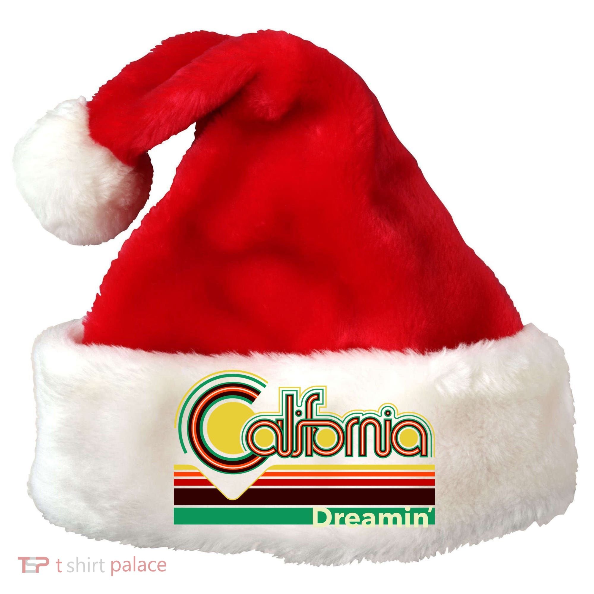 Retro California Dreamin Santa Hat