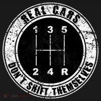Real Cars Don't Shift Themselves Ual Transmission Gift USA-Made Doggie Bandana thumb 2