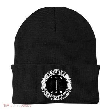 Real Cars Don't Shift Themselves Ual Transmission Gift Beanie