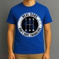 Real Cars Don't Shift Themselves Ual Transmission Gift T-Shirt thumb 3
