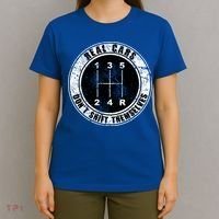 Real Cars Don't Shift Themselves Ual Transmission Gift T-Shirt thumb 4
