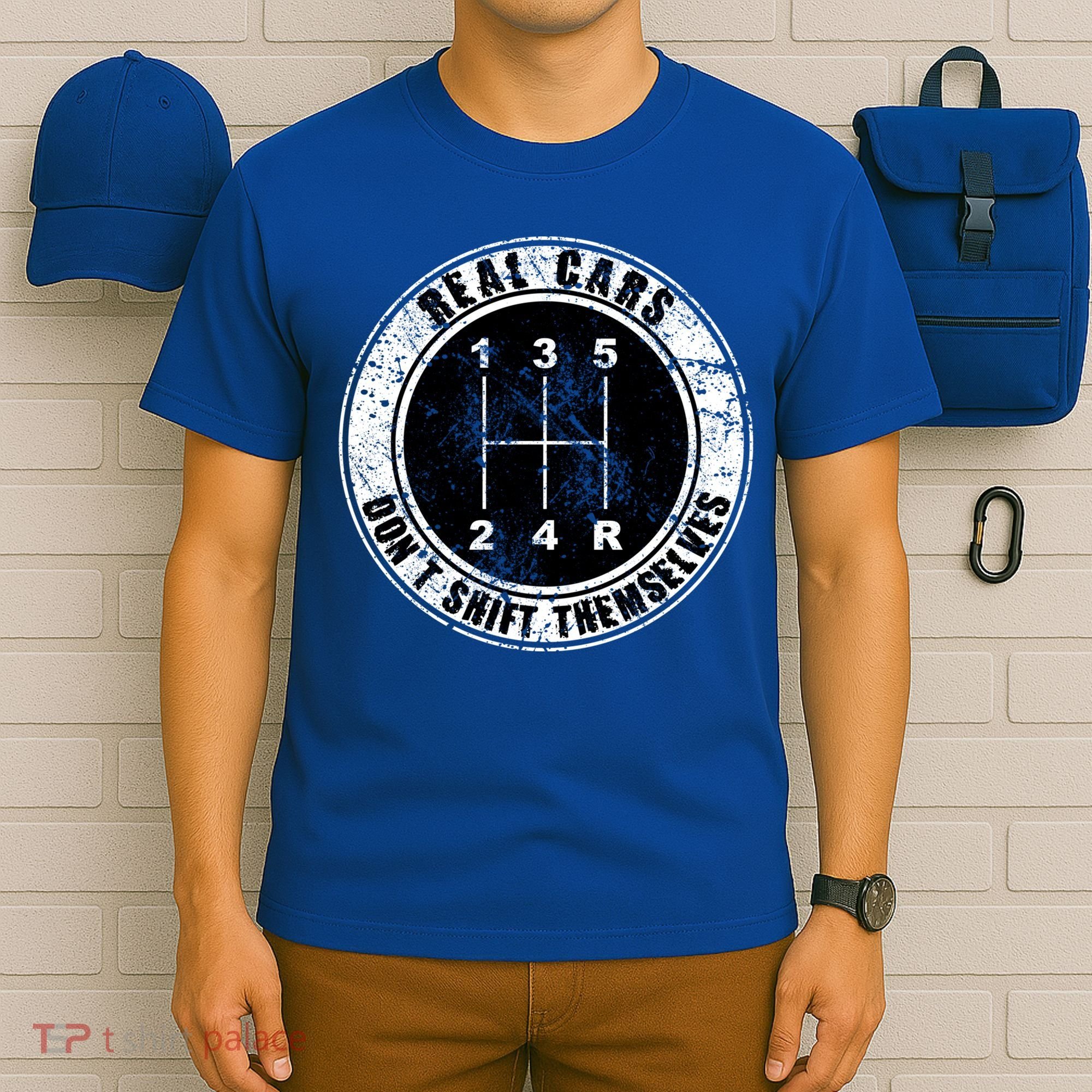 Real Cars Don't Shift Themselves Ual Transmission Gift T-Shirt