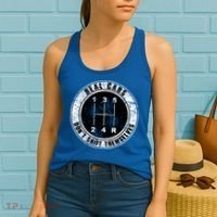 Real Cars Don't Shift Themselves Ual Transmission Gift Women's Tank Top thumb 2
