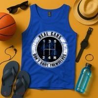 Real Cars Don't Shift Themselves Ual Transmission Gift Tank Top thumb 4