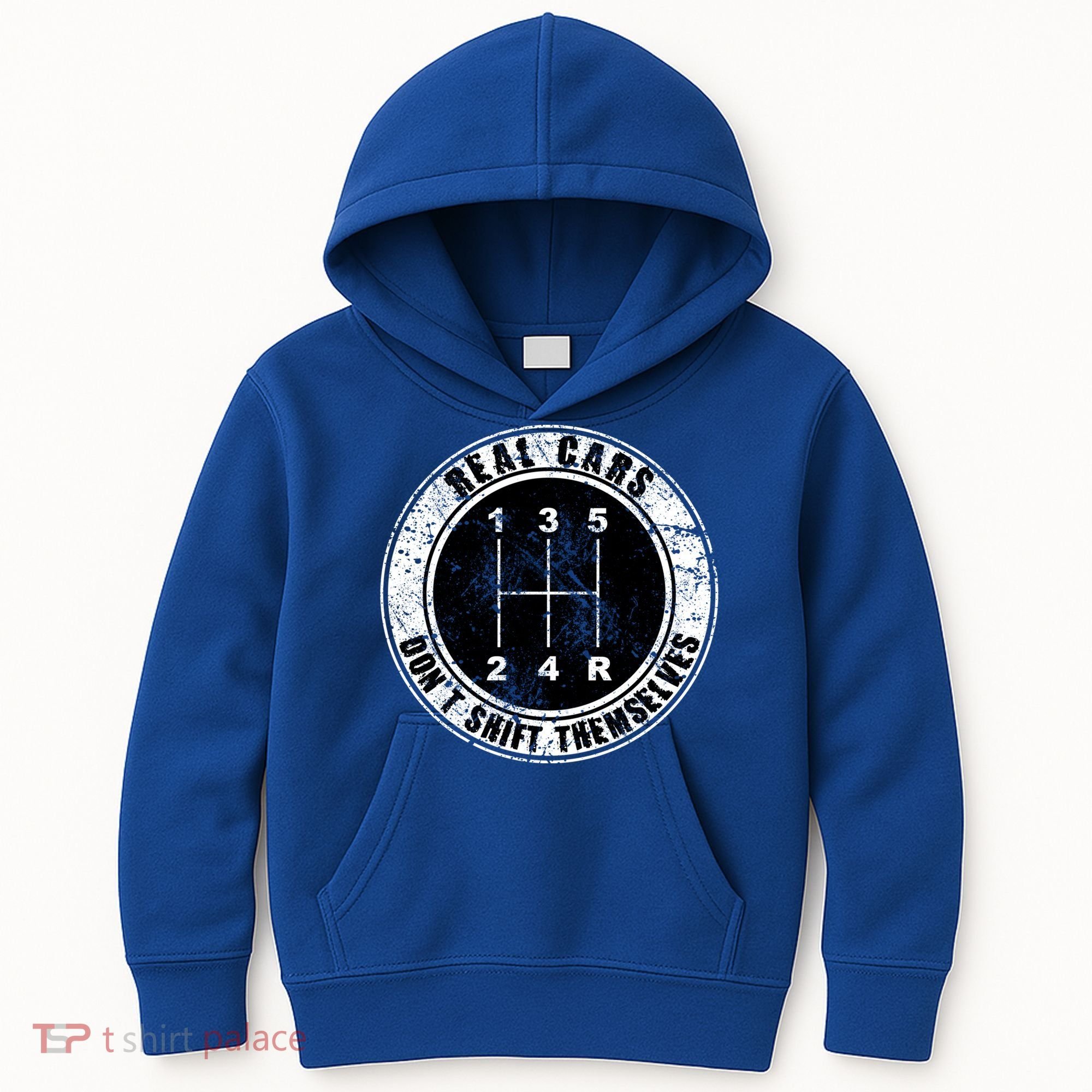 Real Cars Don't Shift Themselves Ual Transmission Gift Kids Hoodie