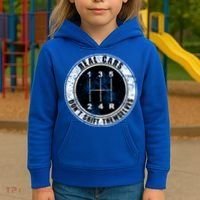 Real Cars Don't Shift Themselves Ual Transmission Gift Kids Hoodie thumb 3