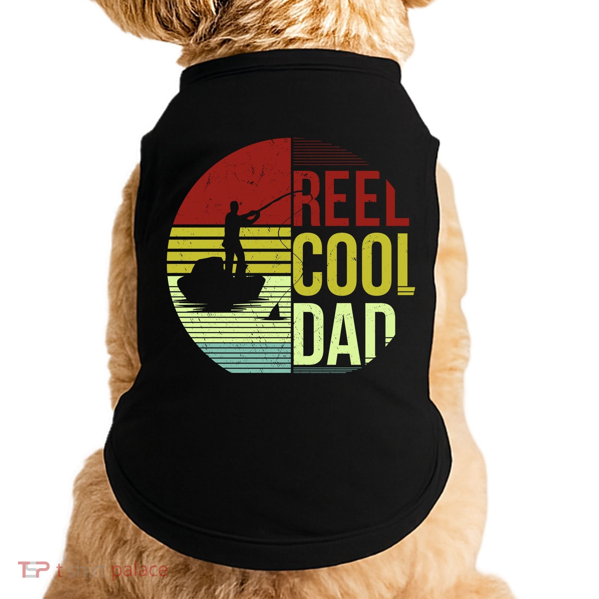 Reel Cool Dad Funny Fishing Fish Doggie Tank