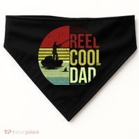 Reel Cool Dad Funny Fishing Fish USA-Made Doggie Bandana thumb 0
