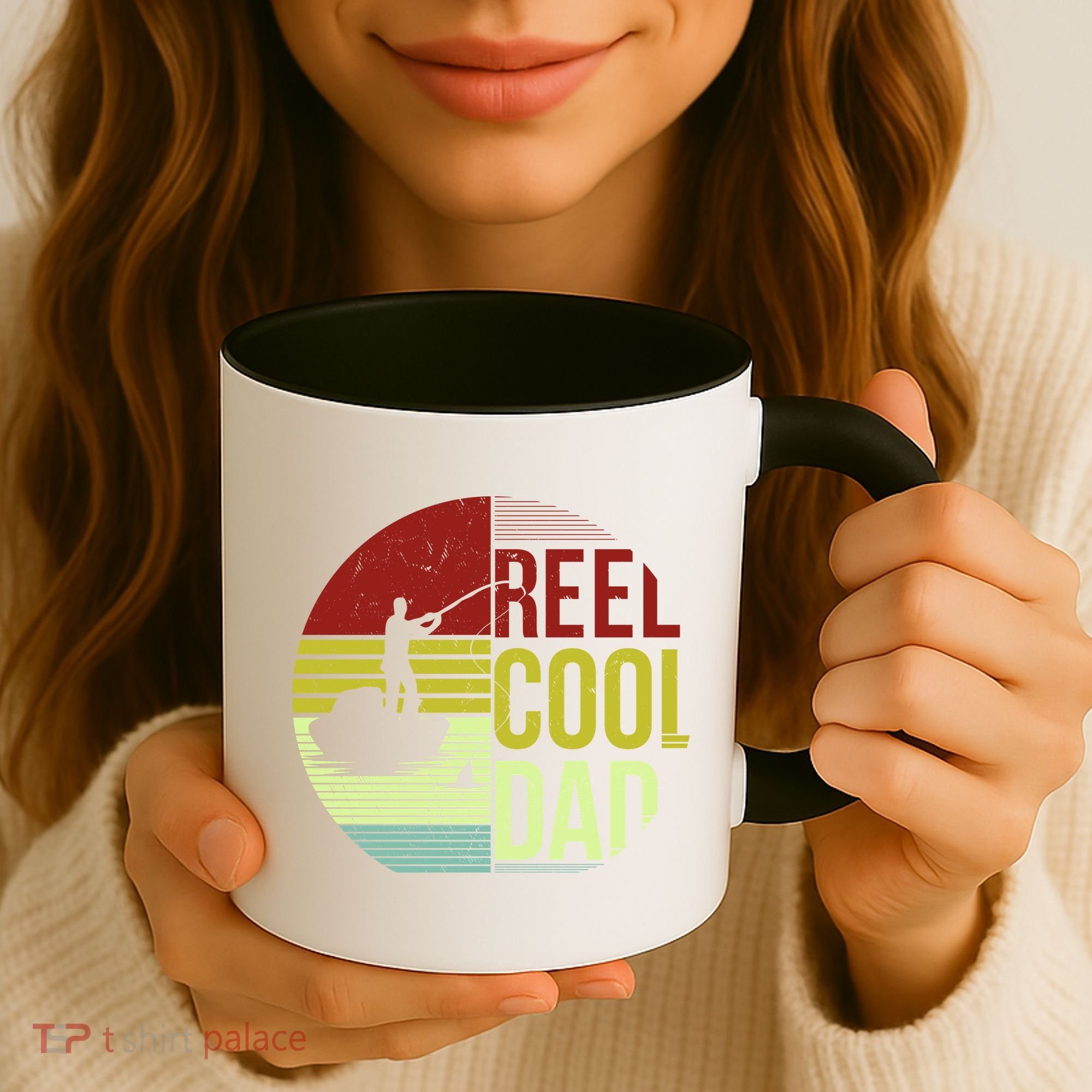Reel Cool Dad Funny Fishing Fish Coffee Mug