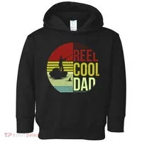 Reel Cool Dad Funny Fishing Fish Toddler Hoodie thumb 0