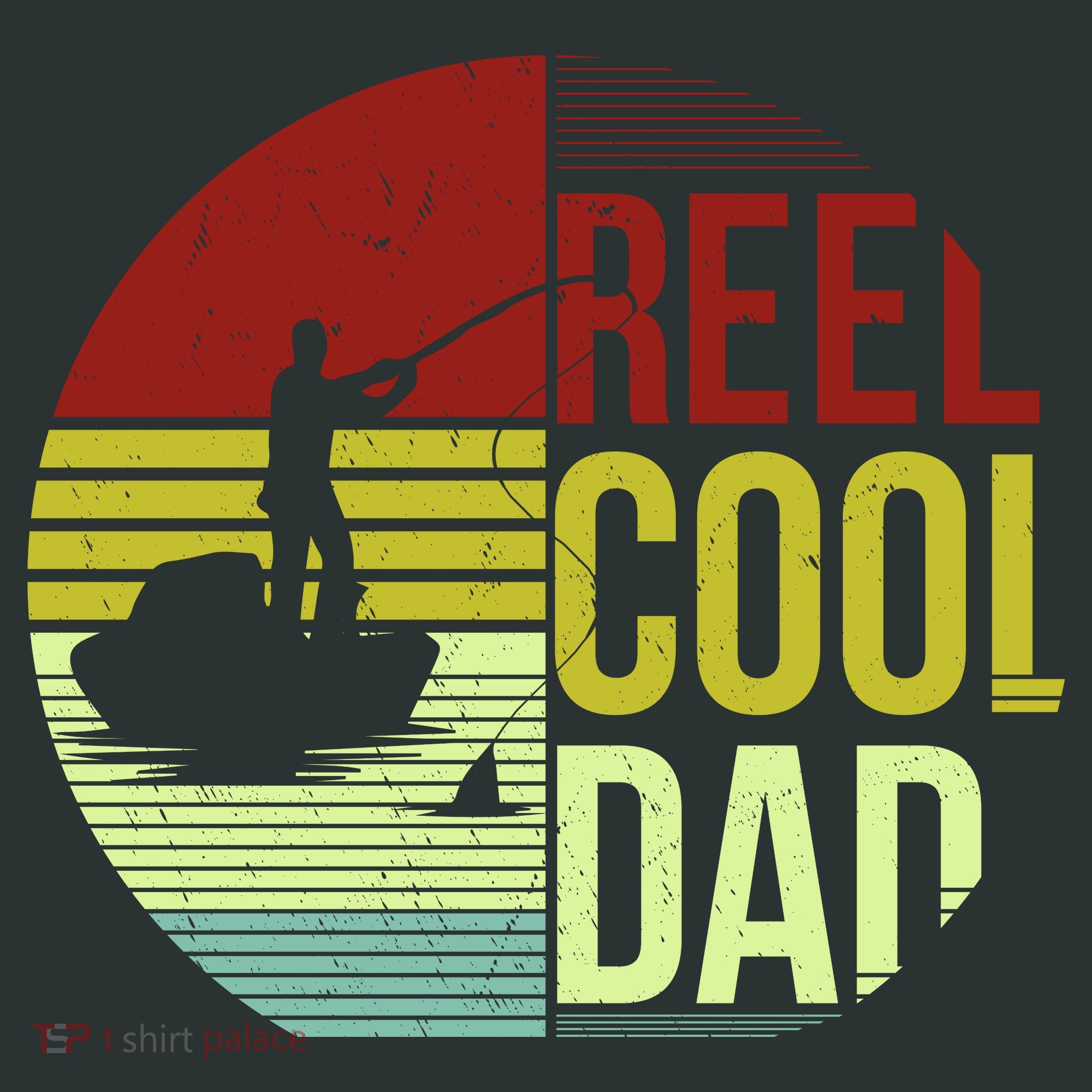 Reel Cool Dad Funny Fishing Fish T-Shirt