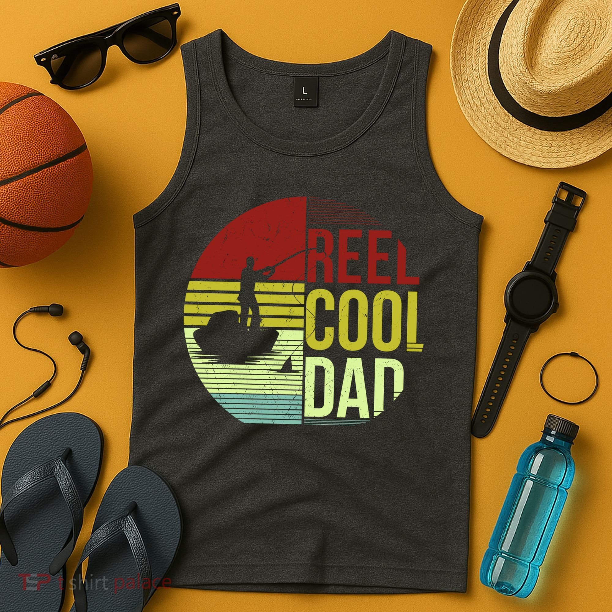 Reel Cool Dad Funny Fishing Fish Tank Top