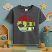 Reel Cool Dad Funny Fishing Fish Toddler T-Shirt thumb 3