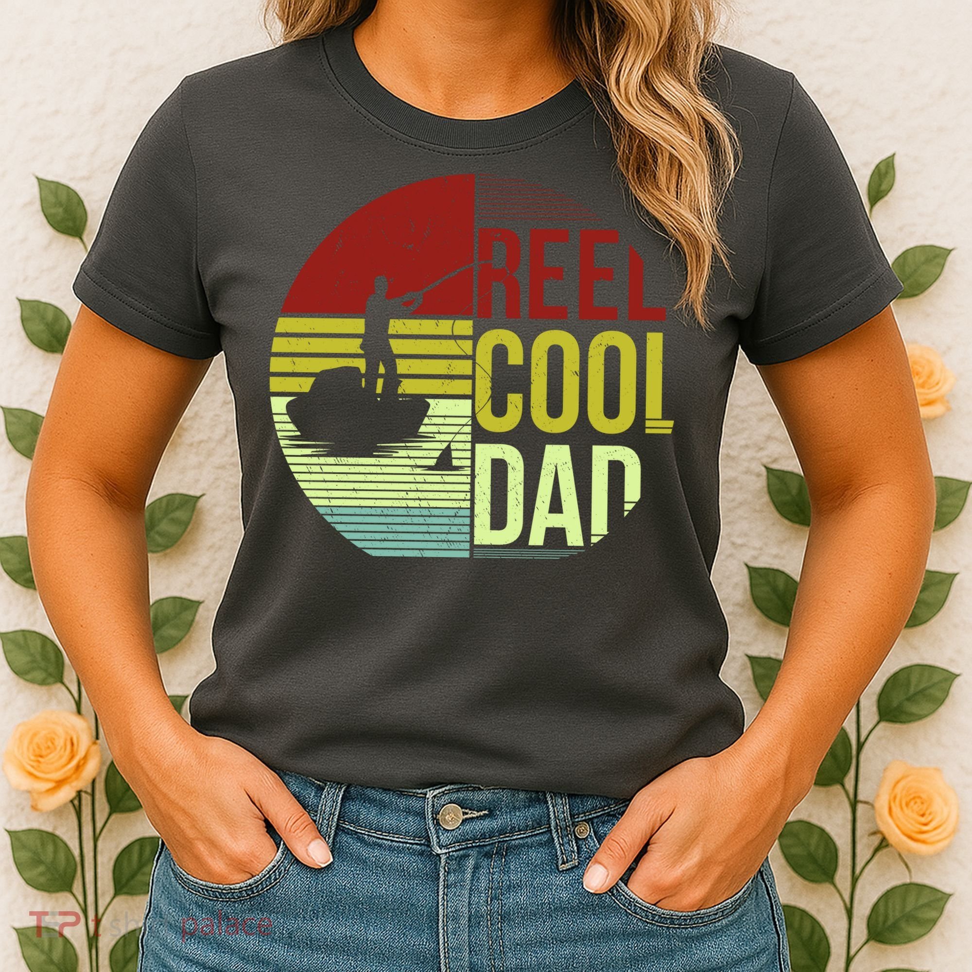 Reel Cool Dad Funny Fishing Fish Women's T-Shirt