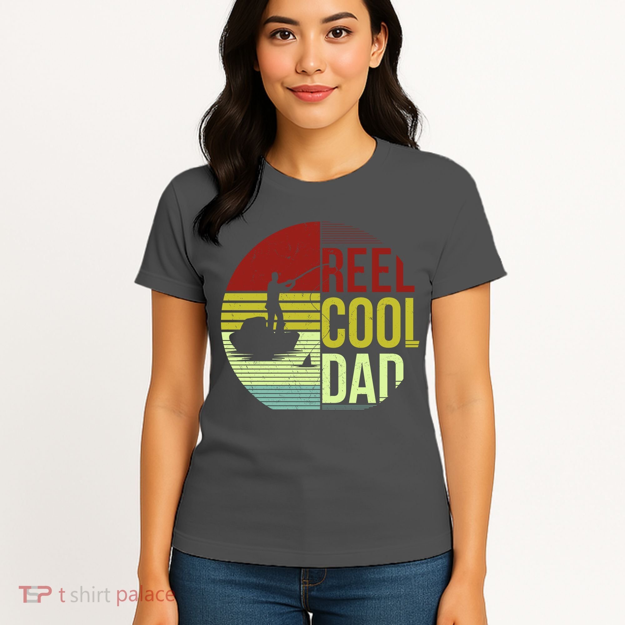 Reel Cool Dad Funny Fishing Fish Women's T-Shirt