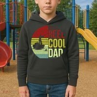 Reel Cool Dad Funny Fishing Fish Kids Hoodie thumb 2