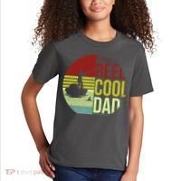 Reel Cool Dad Funny Fishing Fish Kids T-Shirt thumb 2