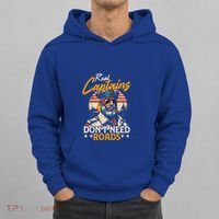 Real Captains Don’T Need Roads Motor Boat Captain Gift Hoodie thumb 0