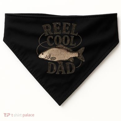 Reel Cool Dad - Perfect Gift for Father's Day USA-Made Doggie Bandana