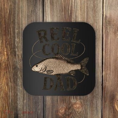 Reel Cool Dad - Perfect Gift for Father's Day Coaster