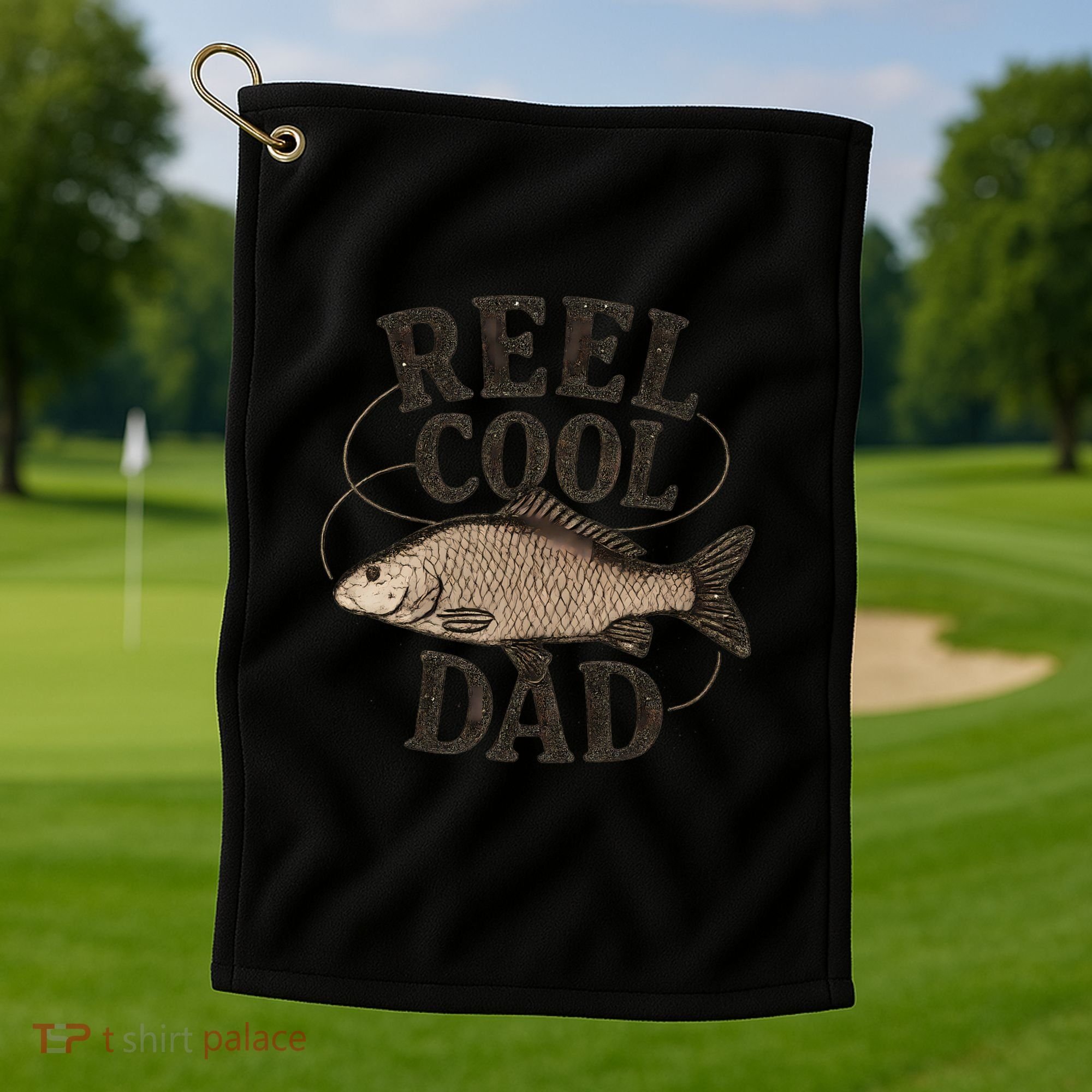 Reel Cool Dad - Perfect Gift for Father's Day Golf Towel