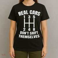 Real Cars DonT Shift Themselves Mechanic Auto Racing T-Shirt thumb 4