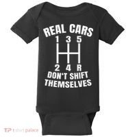Real Cars DonT Shift Themselves Mechanic Auto Racing Baby Bodysuit thumb 0