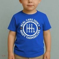 Real Cars Dont Shift Themselves Ual Shift Mechanic Gift Toddler T-Shirt thumb 2