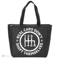 Real Cars Dont Shift Themselves Ual Shift Mechanic Tote Bag thumb 0