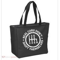 Real Cars Dont Shift Themselves Ual Shift Mechanic Tote Bag thumb 2