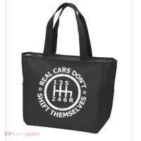 Real Cars Dont Shift Themselves Ual Shift Mechanic Tote Bag thumb 3