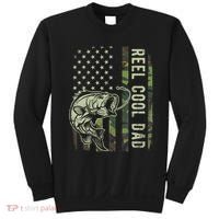 Reel Cool Dad Camouflage American Flag Father's Day Sweatshirt thumb 0