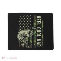 Reel Cool Dad Camouflage American Flag Father's Day Mousepad thumb 0
