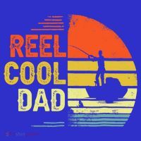 Reel Cool Dad Fisher Daddy Fathers Day Retro Vintage Great Gift T-Shirt thumb 7