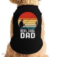 Reel Cool Dad Grandad Fisher Daddy Father's Day Fishing Gift Doggie Tank thumb 0
