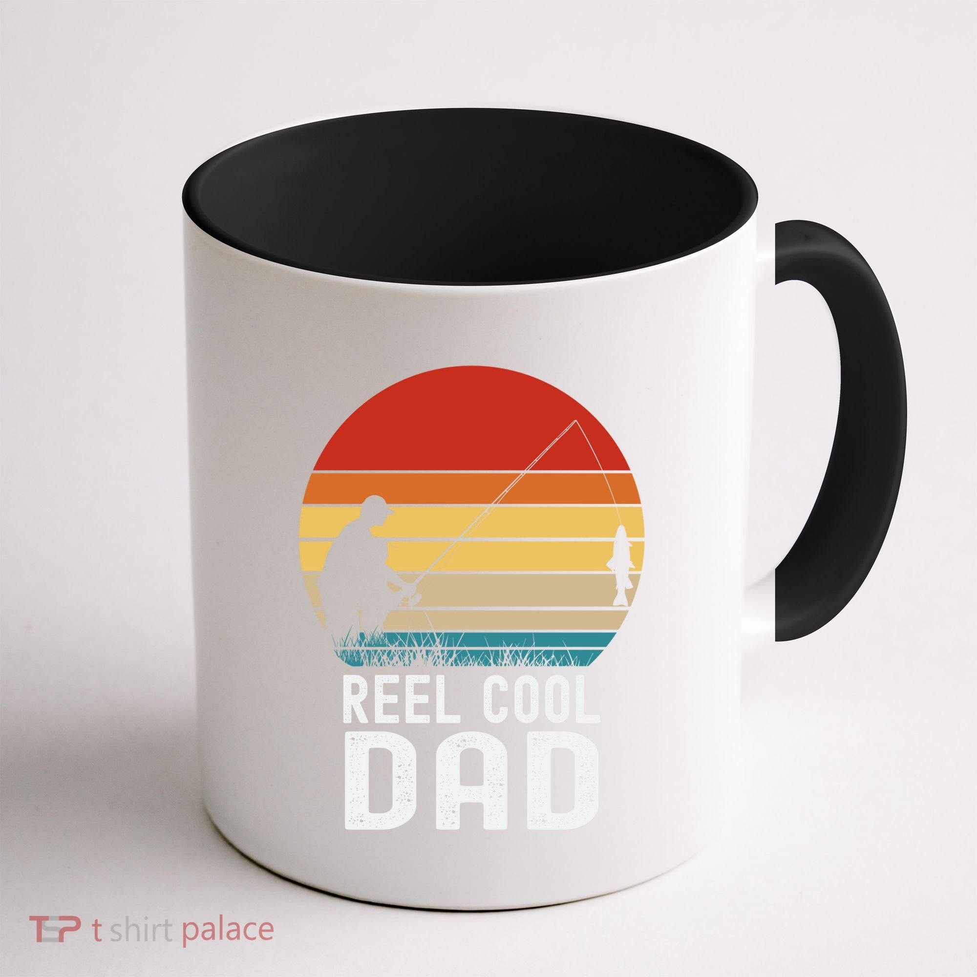 Reel Cool Dad Grandad Fisher Daddy Father's Day Fishing Gift Coffee Mug