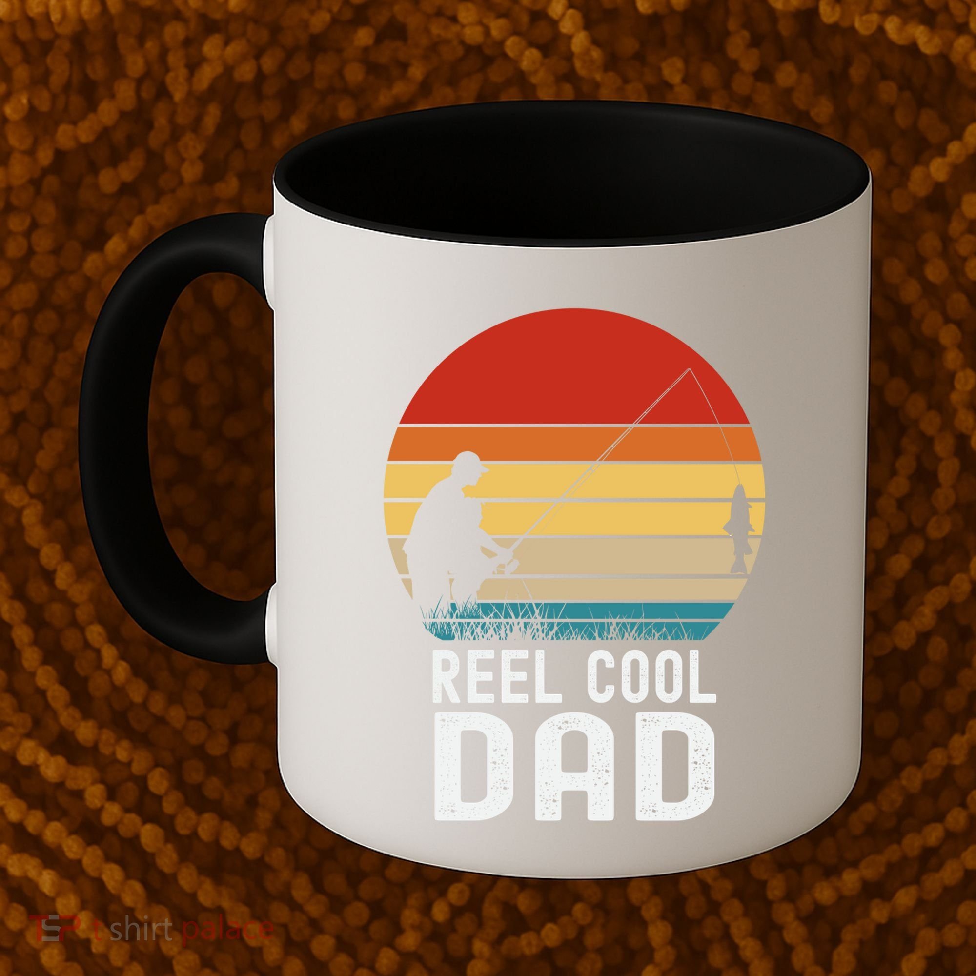 Reel Cool Dad Grandad Fisher Daddy Father's Day Fishing Gift Coffee Mug